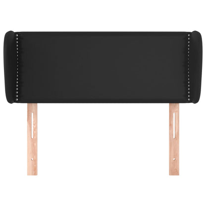 Testiera ad Orecchio Nera 103x23x78/88 cm in Similpelle