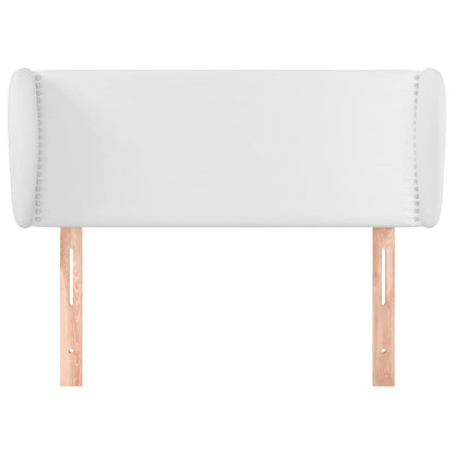 Testiera ad Orecchio Bianca 103x23x78/88 cm in Similpelle