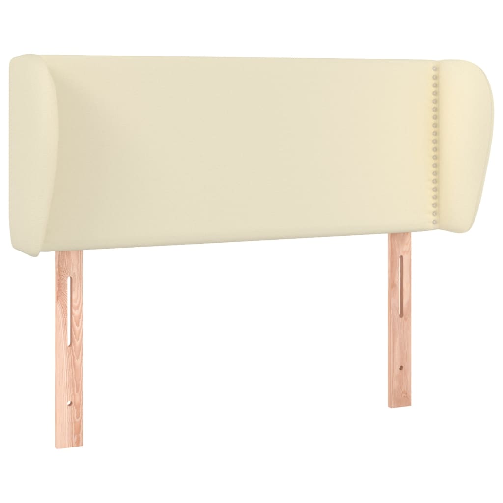 Testiera ad Orecchio Crema 103x23x78/88 cm in Similpelle