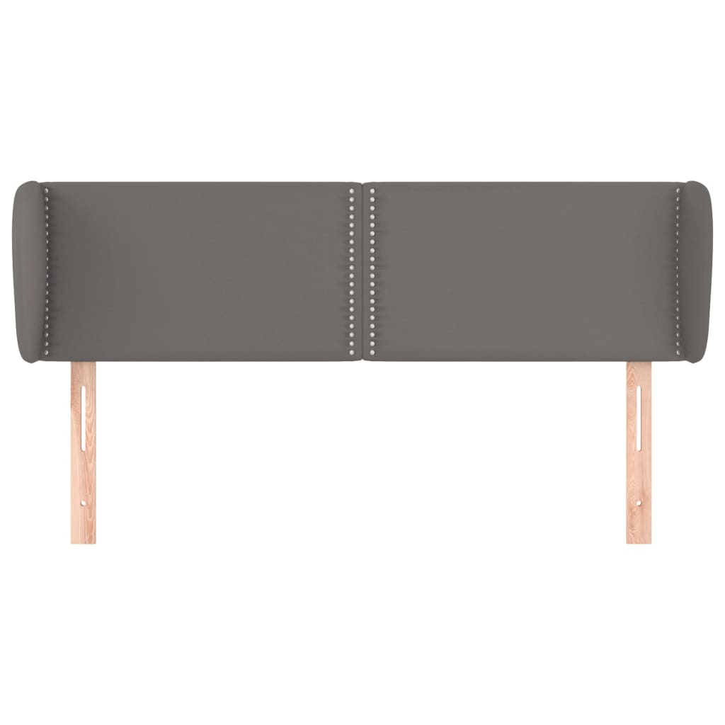 Testiera ad Orecchio Grigio 147x23x78/88 cm in Similpelle