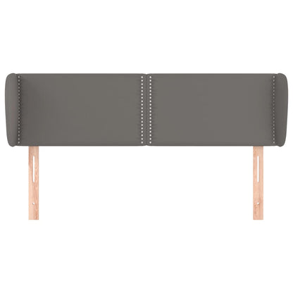 Testiera ad Orecchio Grigio 147x23x78/88 cm in Similpelle
