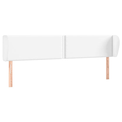 Testiera ad Orecchio Bianca 163x23x78/88cm in Similpelle