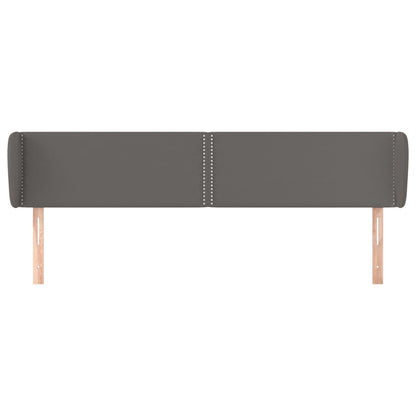 Testiera ad Orecchio Grigio 183x23x78/88 cm in Similpelle