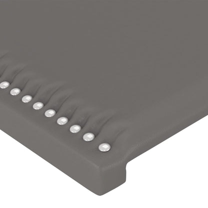 Testiera ad Orecchio Grigio 183x23x78/88 cm in Similpelle