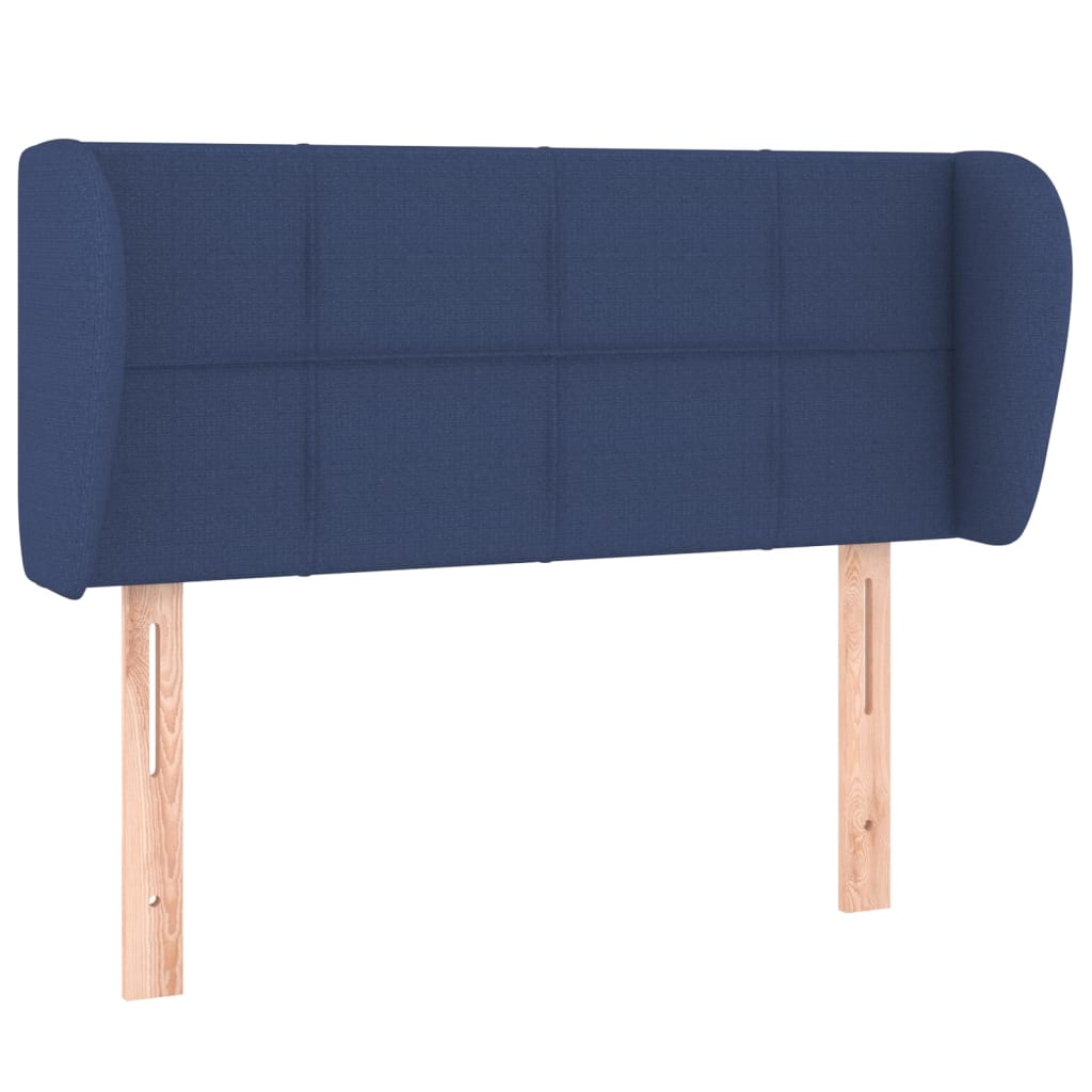 Testiera ad Orecchio Blu 83 x 23 x 78/88cm in Tessuto