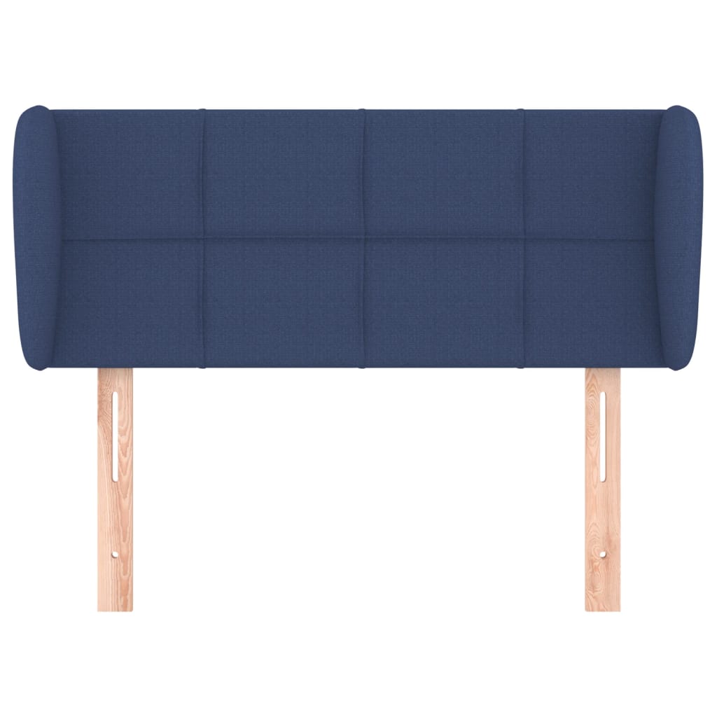 Testiera ad Orecchio Blu 83 x 23 x 78/88cm in Tessuto