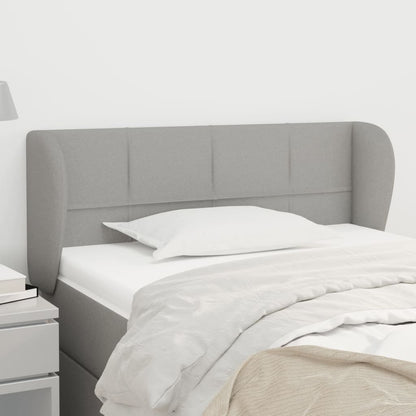 Testiera ad Orecchio Grigio Chiaro 93x23x78/88 cm in Tessuto