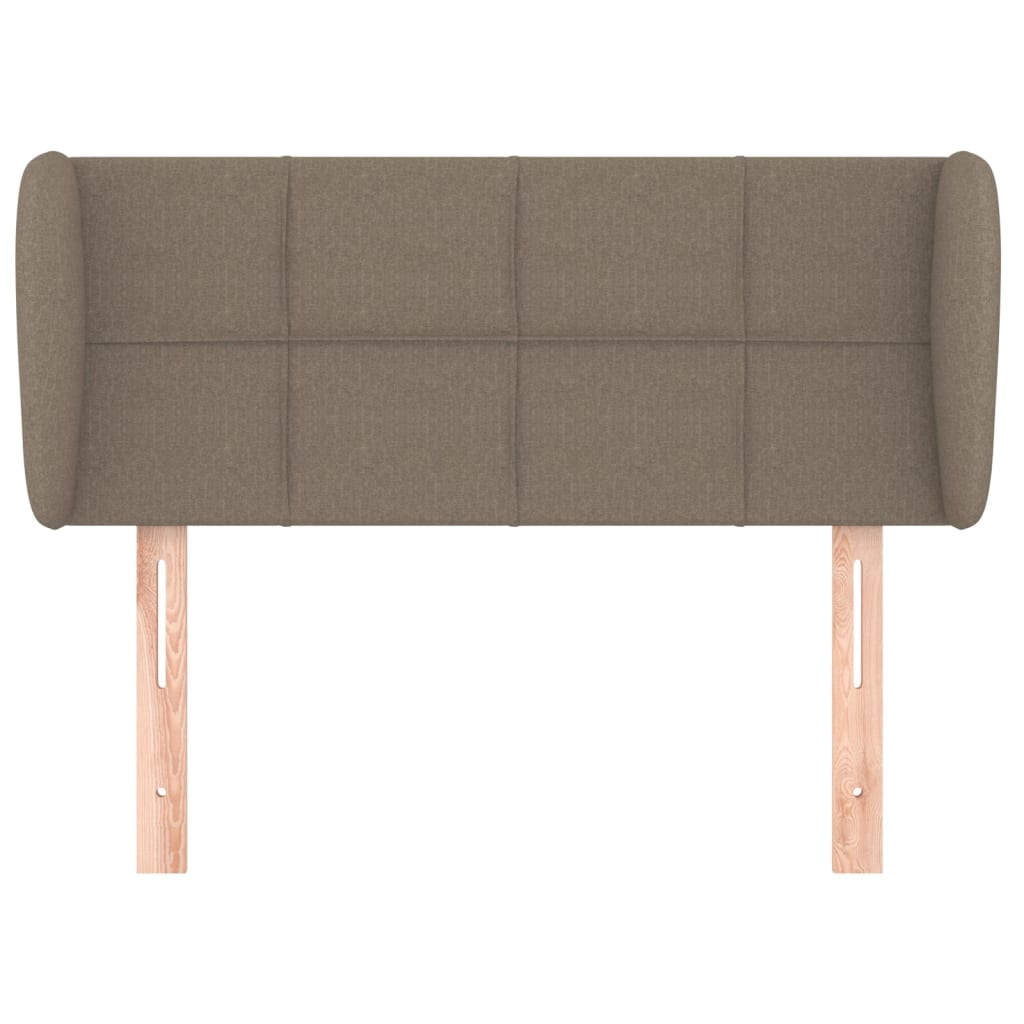 Testiera ad Orecchio Tortora 93x23x78/88 cm in Tessuto