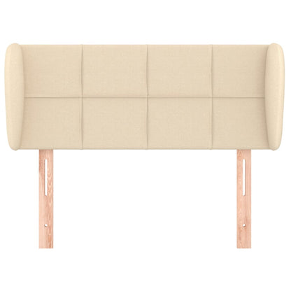 Testiera ad Orecchio Crema 93x23x78/88 cm in Tessuto