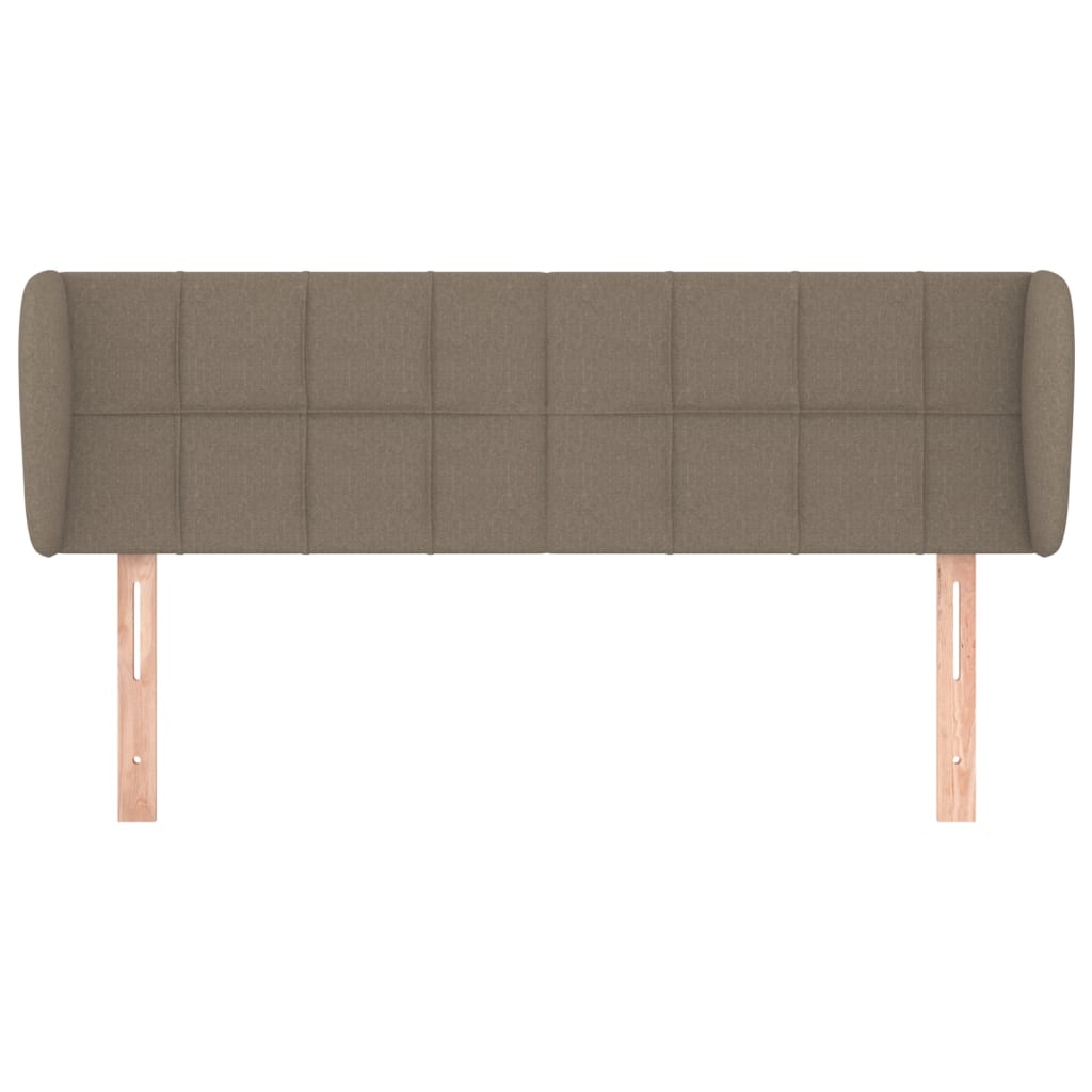 Testiera ad Orecchio Tortora 147x23x78/88 cm in Tessuto