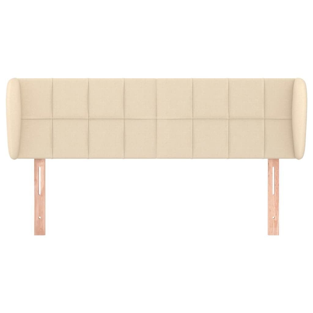 Testiera ad Orecchio Crema 147x23x78/88 cm in Tessuto