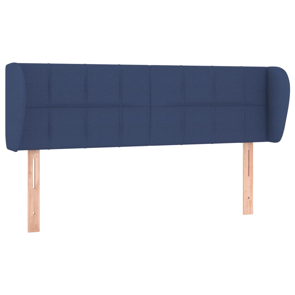 Testiera ad Orecchio Blu 147x23x78/88cm in Tessuto