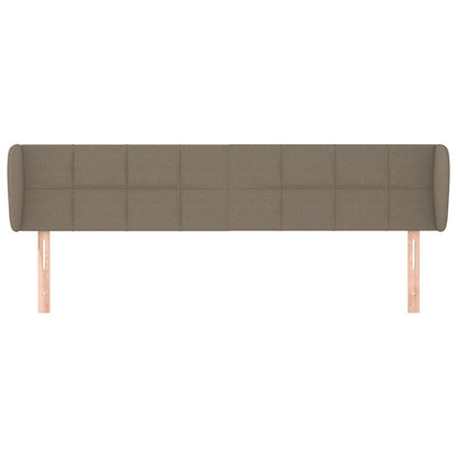 Testiera ad Orecchio Tortora 163x23x78/88 cm in Tessuto