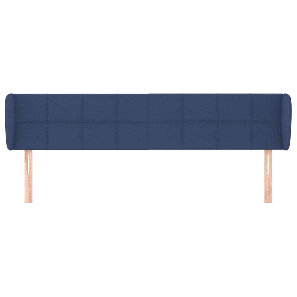 Testiera ad Orecchio Blu 163x23x78/88cm in Tessuto