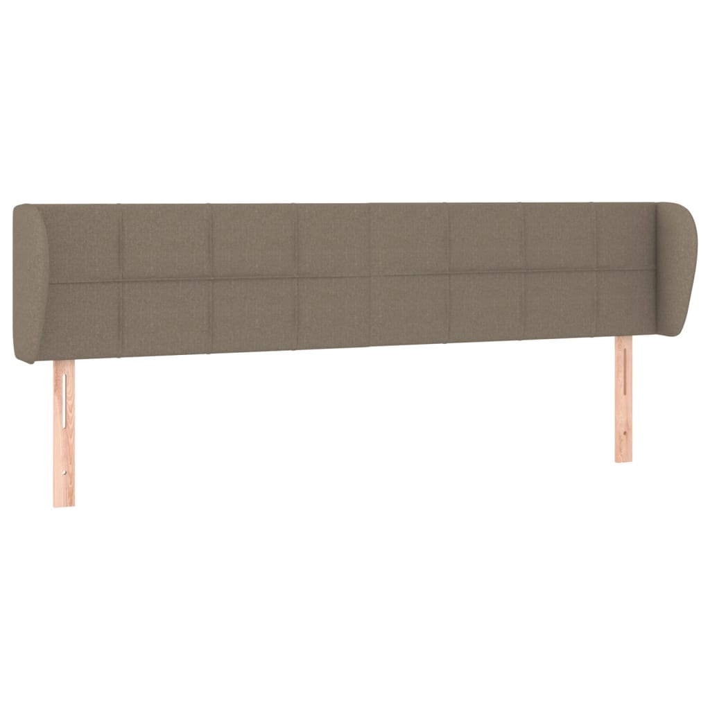 Testiera ad Orecchio Tortora 183x23x78/88 cm in Tessuto
