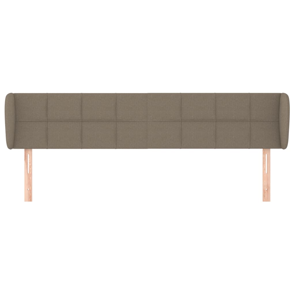 Testiera ad Orecchio Tortora 183x23x78/88 cm in Tessuto