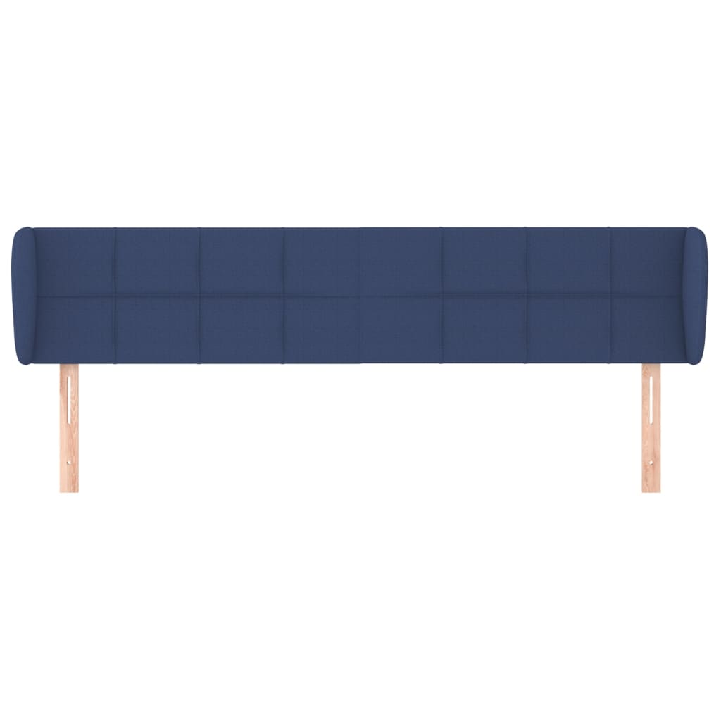 Testiera ad Orecchio Blu 183x23x78/88 cm in Tessuto