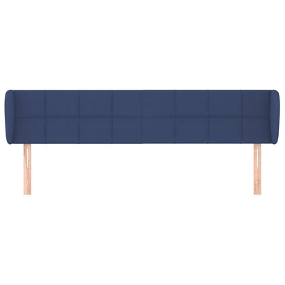 Testiera ad Orecchio Blu 183x23x78/88 cm in Tessuto