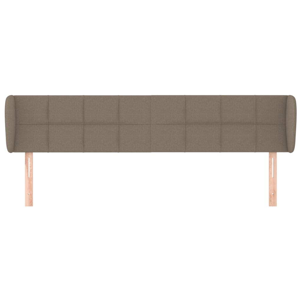 Testiera ad Orecchio Tortora 203x23x78/88 cm in Tessuto