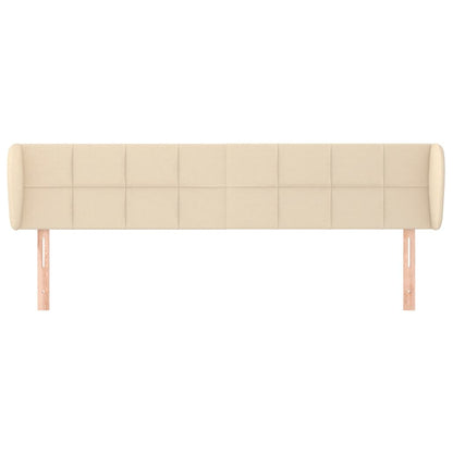 Testiera ad Orecchio Crema 203x23x78/88 cm in Tessuto