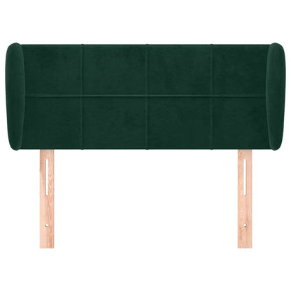 Testiera ad Orecchio Verde Scuro 83x23x78/88 cm in Velluto