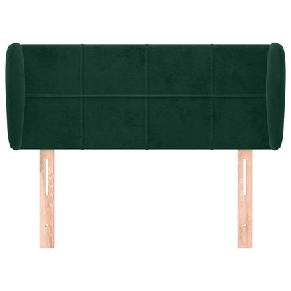 Testiera ad Orecchio Verde Scuro 103x23x78/88 cm in Velluto