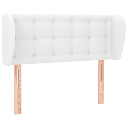 Testiera ad Orecchio Bianca 83x23x78/88 cm in Similpelle