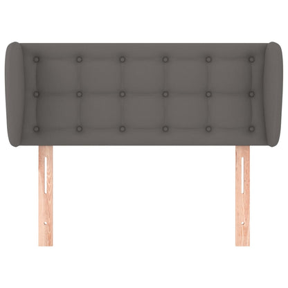 Testiera ad Orecchio Grigia 103x23x78/88 cm in Similpelle