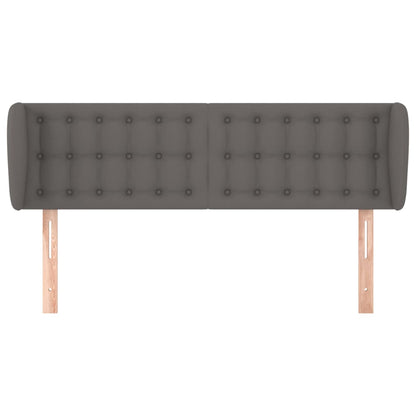 Testiera ad Orecchio Grigio 147x23x78/88 cm in Similpelle