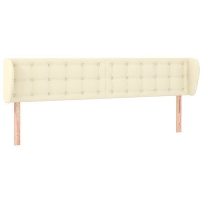 Testiera ad Orecchio Crema 163x23x78/88 cm in Similpelle