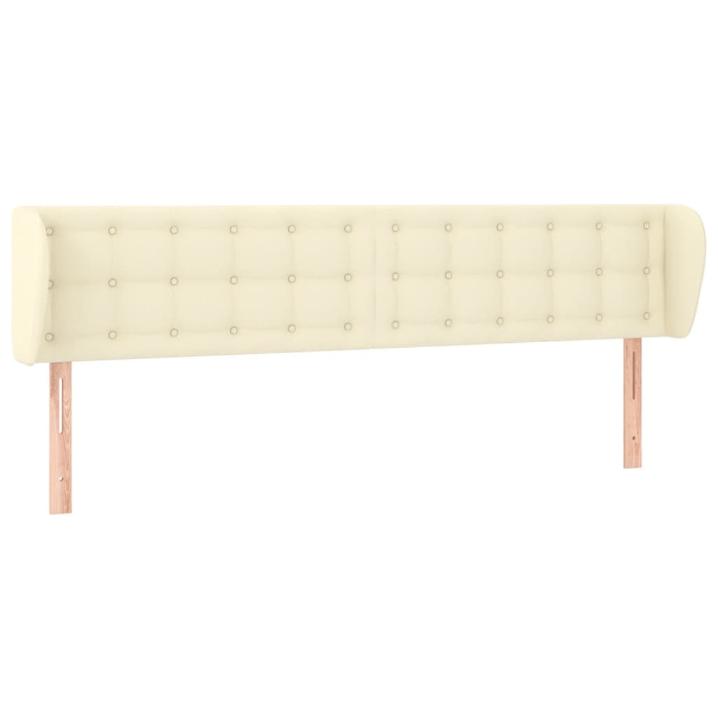 Testiera ad Orecchio Crema 183x23x78/88 cm in Similpelle