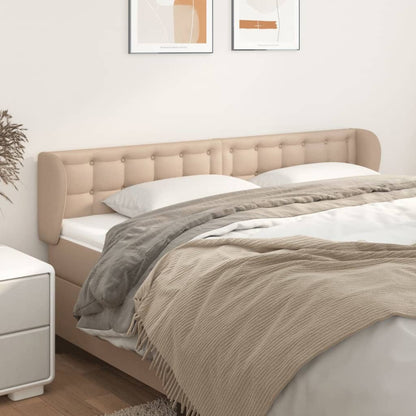 Testiera ad Orecchio Cappuccino 203x23x78/88 cm in Similpelle