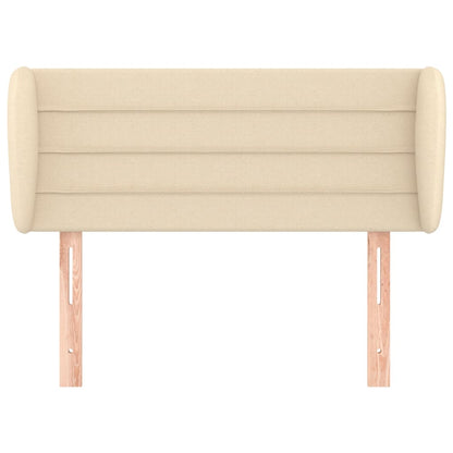 Testiera ad Orecchio Crema 83 x 23 x 78/88 cm in Tessuto