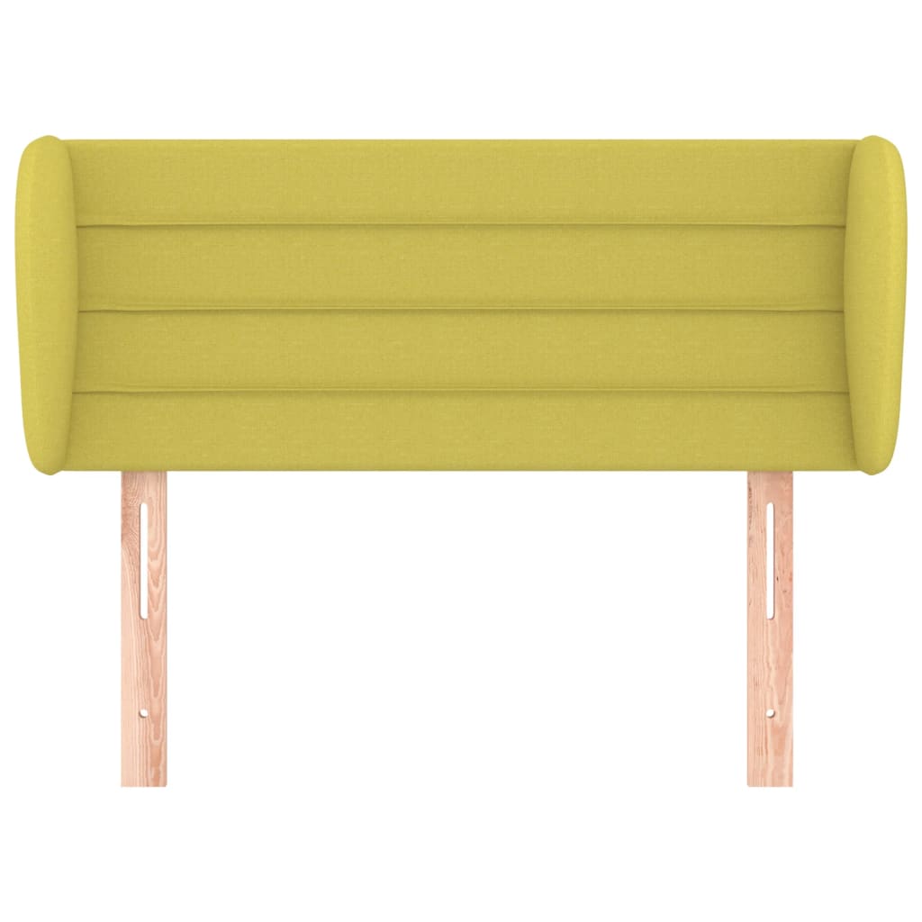 Testiera ad Orecchio Verde 83 x 23 x 78/88 cm in Similpelle