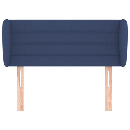 Testiera ad Orecchio Blu 93x23x78/88 cm in Tessuto