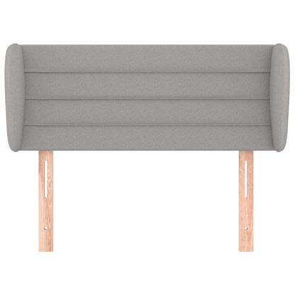 Testiera ad Orecchio Grigio Chiaro 103x23x78/88 cm in Tessuto
