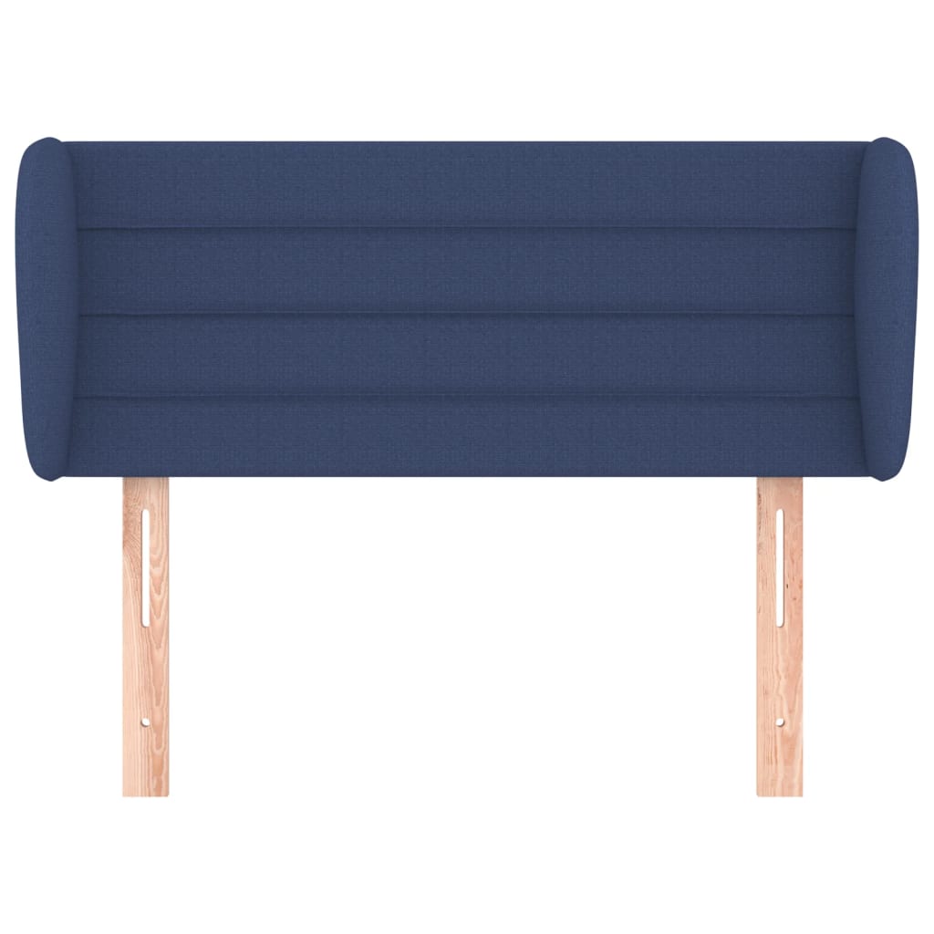 Testiera ad Orecchio Blu 103x23x78/88cm in Tessuto