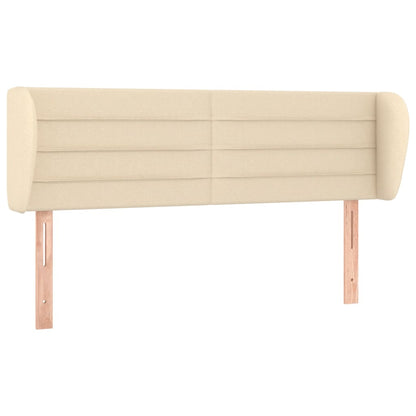 Testiera ad Orecchio Crema 147x23x78/88 cm in Tessuto