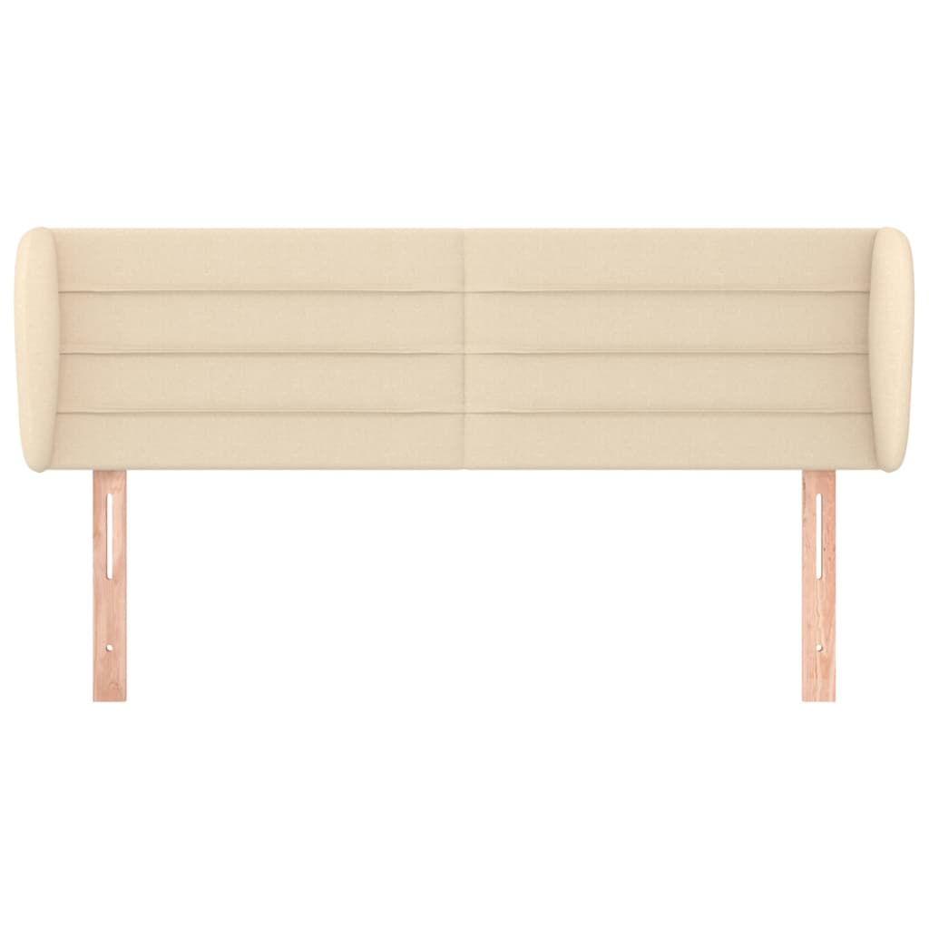 Testiera ad Orecchio Crema 147x23x78/88 cm in Tessuto