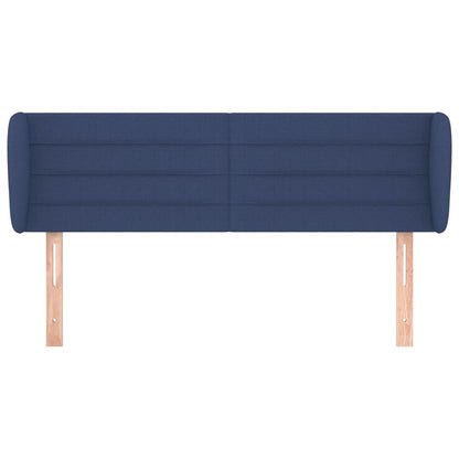 Testiera ad Orecchio Blu 147x23x78/88cm in Tessuto