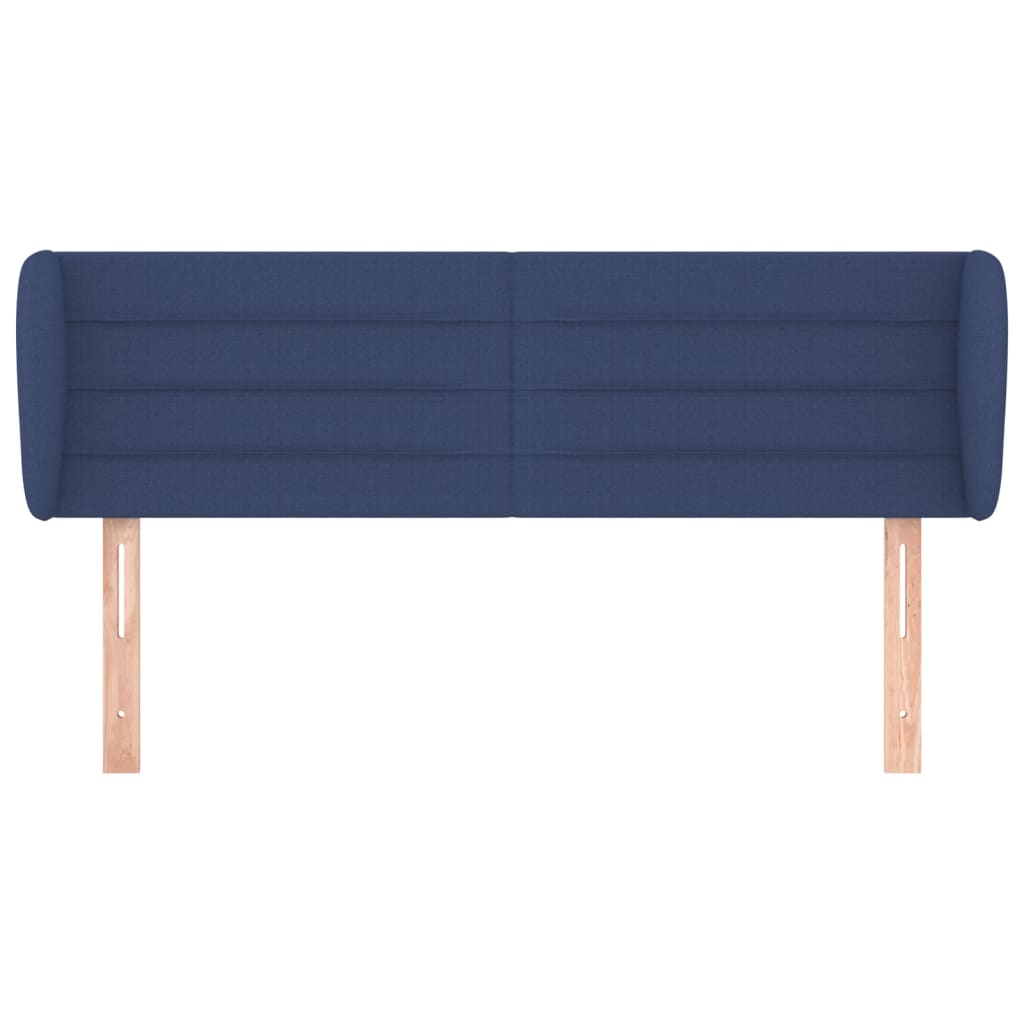 Testiera ad Orecchio Blu 147x23x78/88cm in Tessuto