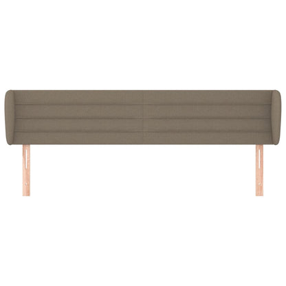 Testiera ad Orecchio Tortora 163x23x78/88 cm in Tessuto