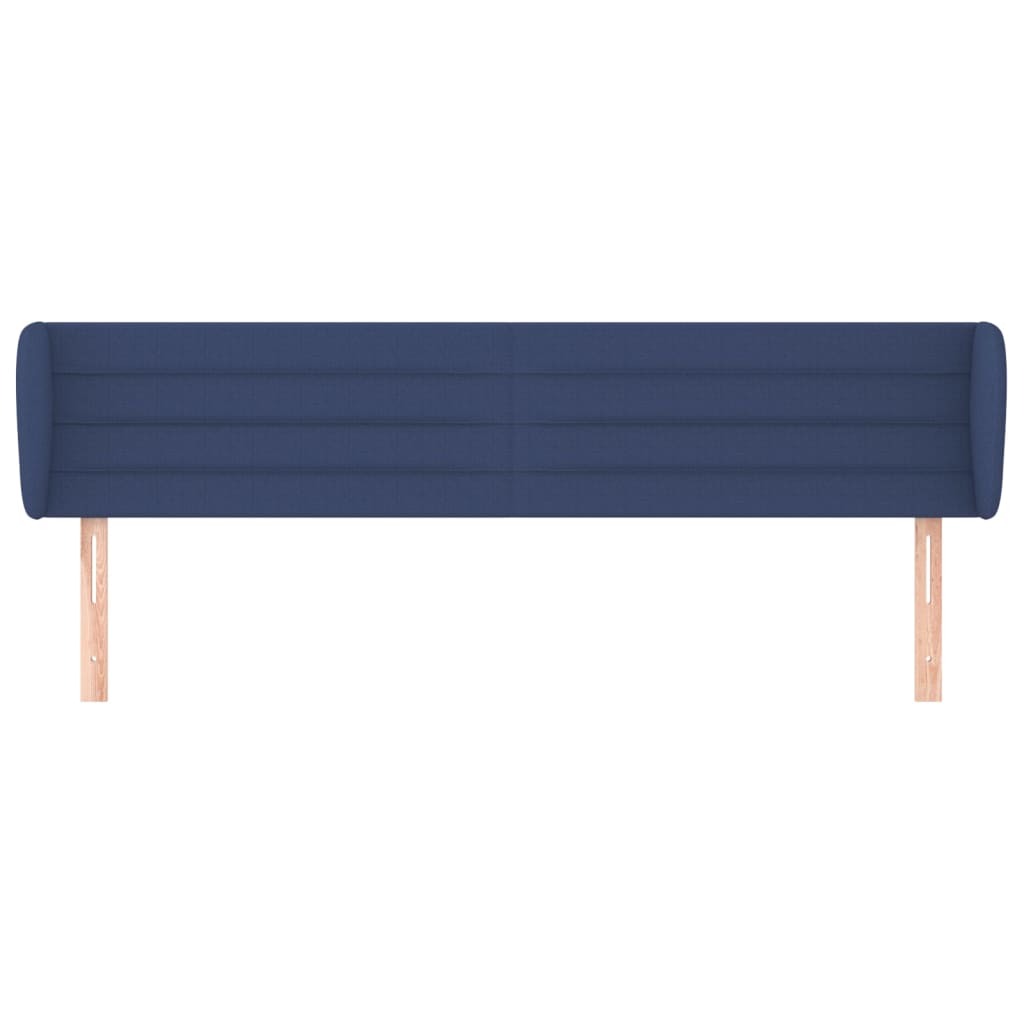 Testiera ad Orecchio Blu 163x23x78/88cm in Tessuto