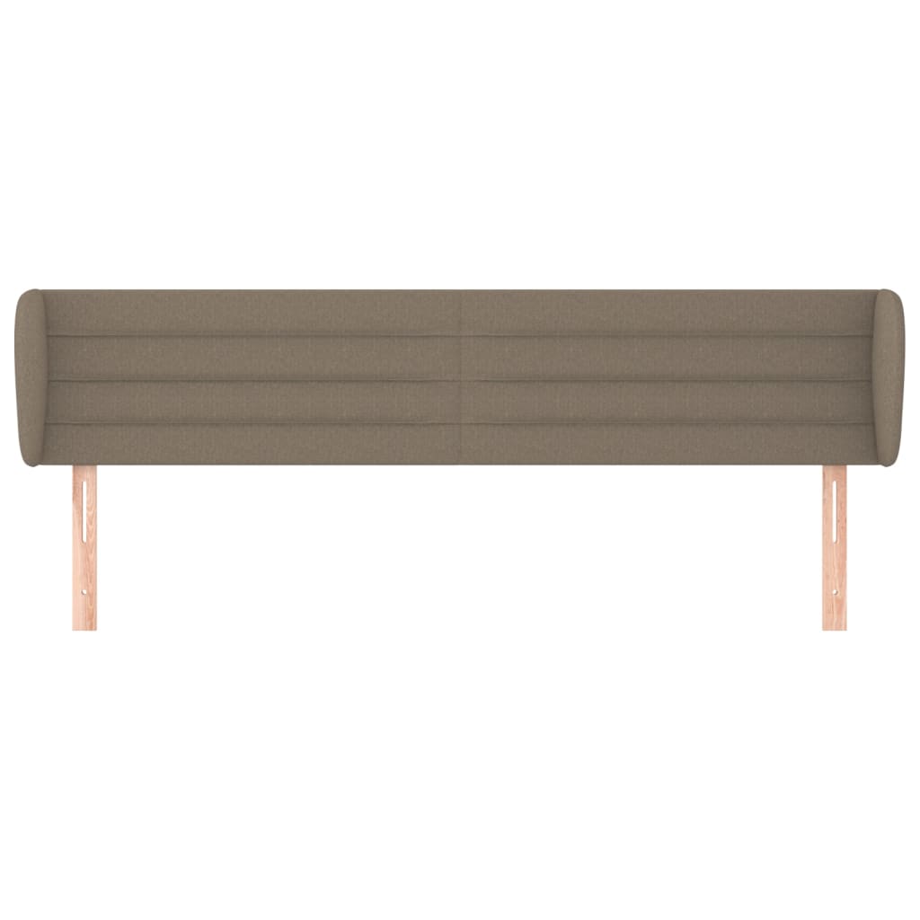 Testiera ad Orecchio Tortora 183x23x78/88 cm in Tessuto