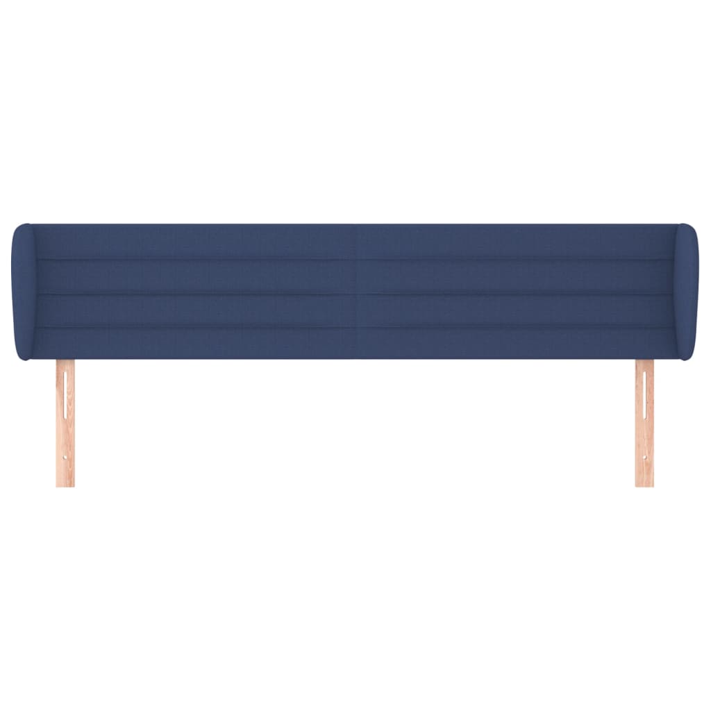 Testiera ad Orecchio Blu 183x23x78/88 cm in Tessuto