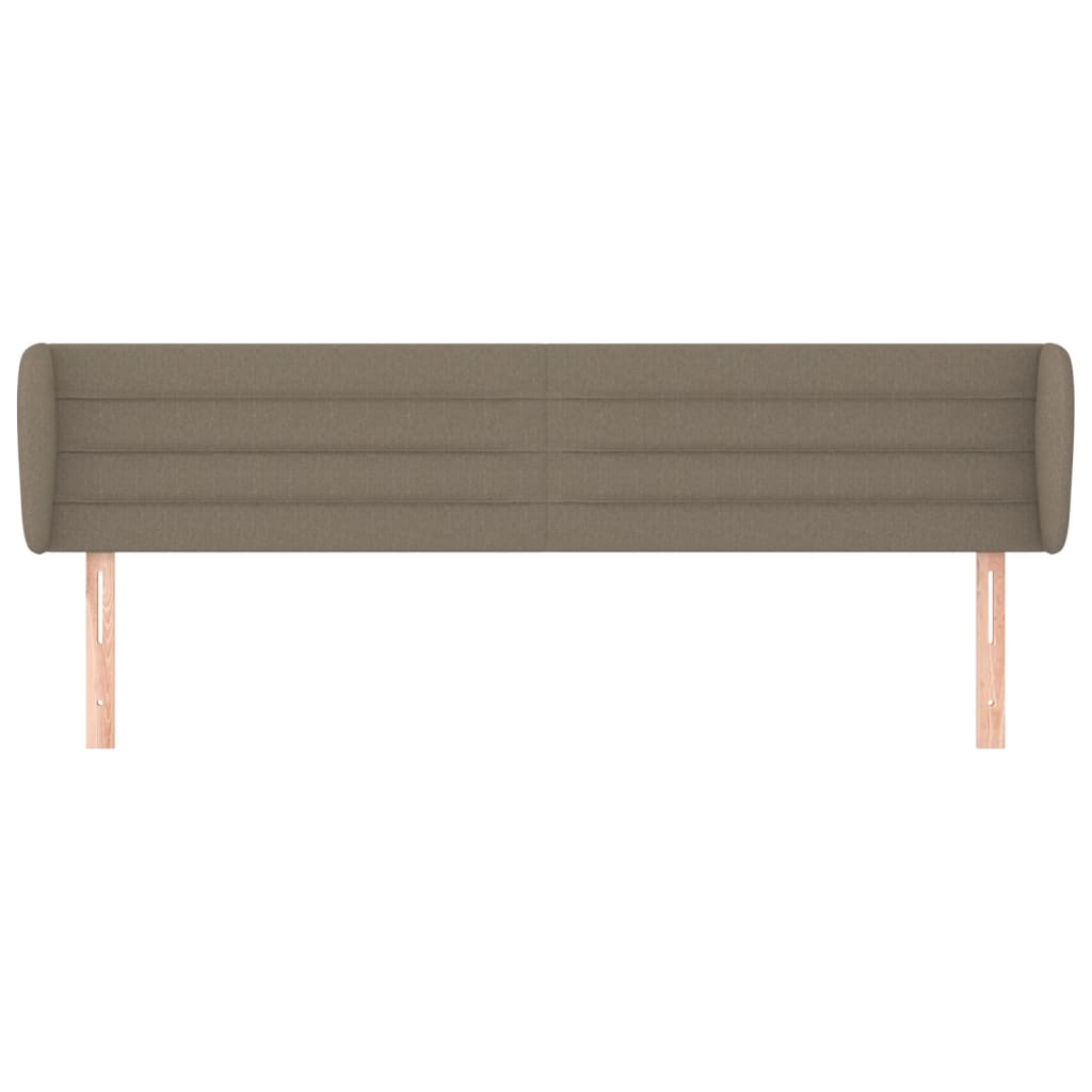 Testiera ad Orecchio Tortora 203x23x78/88 cm in Tessuto