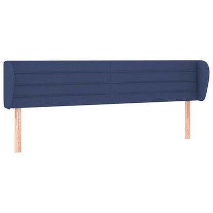 Testiera ad Orecchio Blu 203x23x78/88cm in Tessuto