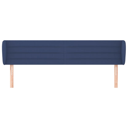 Testiera ad Orecchio Blu 203x23x78/88cm in Tessuto