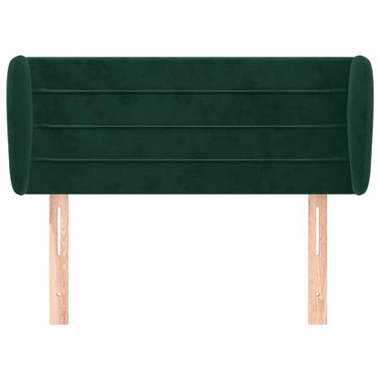 Testiera ad Orecchio Verde Scuro 83x23x78/88 cm in Velluto