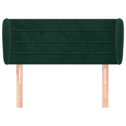 Testiera ad Orecchio Verde Scuro 93x23x78/88 cm in Velluto